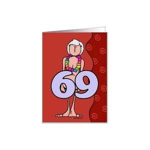  birthday woman   sixty nine Card Toys & Games