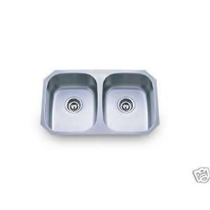 Double Bowl Undermount Stainless Steel Sinks cUPC Certified PL80618G