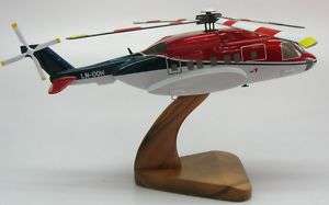 Sikorsky S 92 Helibus Helicopter Wood Model Replica XXL Planeshowcase 