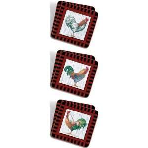  Sisson Imports 61023   Sisson Editions Roosters Coasters 