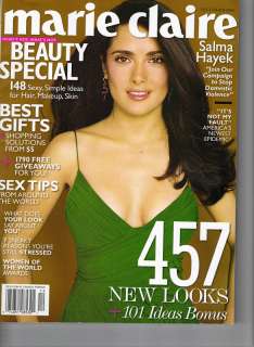 SALMA HAYEK Marie Claire Magazine 12/04 AMANDA HEARST  
