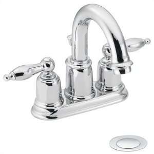   Centerset Bathroom Sink Faucet with Drain Assembly Finish Satine