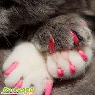  Soft Nail Caps For Cat Claws Control Paws off + Adhesive Glue  