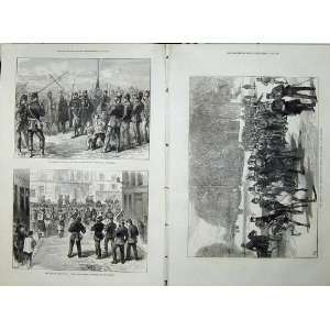   1871 Germans Paris War Rue Colisee Soldiers Tuileries