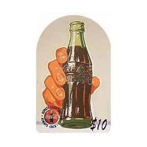 Coca Cola Collectible Phone Card: Coca Cola 95 $10. Top Rounded Die 