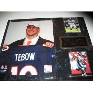  Denver Broncos Tim Tebow 12 x 15 Player Plaque: Sports 