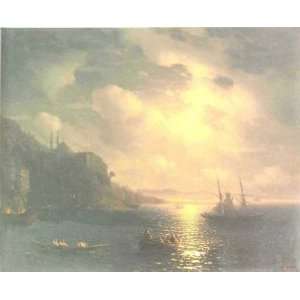 oil paintings   Ivan Aivazovsky   24 x 20 inches   The Bay Golden Horn 