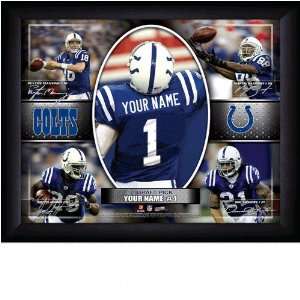 Indianapolis Colts Personalized Action Collage Print:  