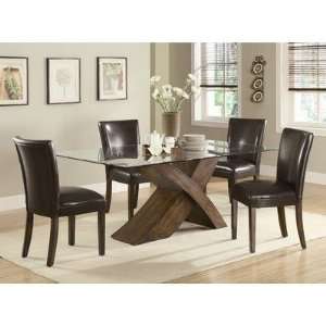 Combes 5 Piece Dining Set in Brown