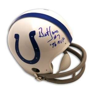  Bert Jones Autographed/Hand Signed Baltimore Colts Mini 