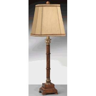 Complements 50759SDBC Resin Column with Acanthus Arcadia Buffet Lamp 