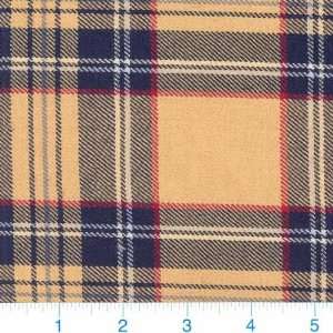  Wool Plaid Gold/Red/Black Fabric By The Yard: Arts, Crafts & Sewing