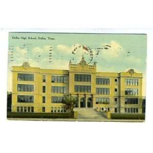  Dallas High School Postcard Dallas Texas 1910 Everything 