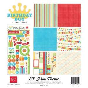   Paper Birthday Boy Mini Theme Collection Kit Arts, Crafts & Sewing