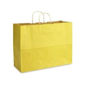   12 Vogue Yellow Tinted Paper Shopping Bags