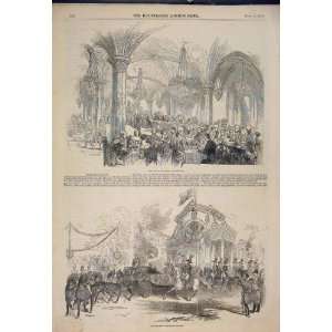  Rosenau Royal Banquet Gotha Germany Friedenstahl 1845 