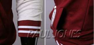   Baseball/Varsit​y Jacket College Coat Sportswear Uniform US S Red