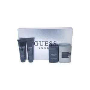Guess Suede By Guess 4 Piece Set 2.5 Oz EDT Spray+ 3.0 Oz After Shave 
