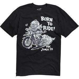  Fox Racing Born to Ride T Shirt   2X Large/Black 