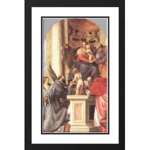  Veronese, Paolo 17x24 Framed and Double Matted Madonna 