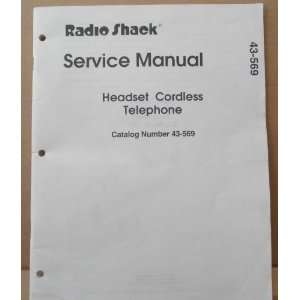  Manual for Radioshack Service Manual for Headset Cordless 