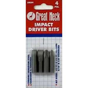  6 each Great Neck Impact Driver Replacement Bits (IMB4 