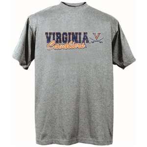   UVA NCAA Dark Ash Short Sleeve T Shirt Xlarge