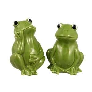  Green Frog Salt & Pepper Shakers: Kitchen & Dining