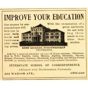   Northwestern Correspondence School   Original Print Ad