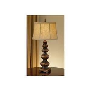 com Murray Feiss Lamp fixture Model MR 9279WAL/FG Table Lamp & Shade 