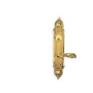 Omnia 52233 SB L Mortise with Plates Shaded Bronze Privacy Mortise Loc