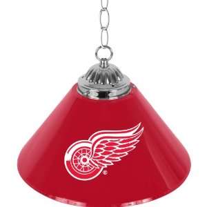  NHL Detroit Redwings 14 Inch Single Shade Bar Lamp 