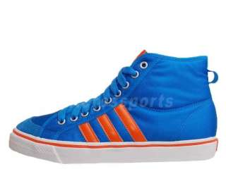   Nizza Hi Trainers Mens Contrast Blue Orange Casual Shoes V23023  