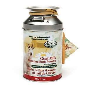 Alpen Secrets Goat Milk Foaming Milk Bath Powder, Country Fresh, 17 oz