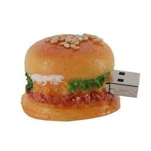  2GB Lovely Mini Hamburger Shape Flash Drive (Yellow 