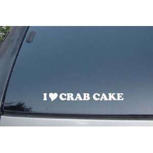  I Love Crab Cake Vinyl Decal Stickers 