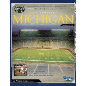  2011 Notre Dame vs. Michigan 22x30 Canvas Historic Football 