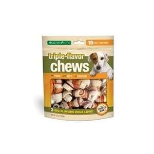  Best Quality Triple Chew Mini Bone / Size 18 Pack By Salix 