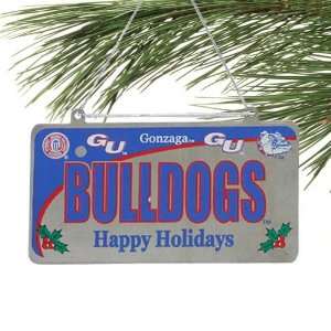  Gonzaga Bulldogs Metal License Plate Ornament Sports 