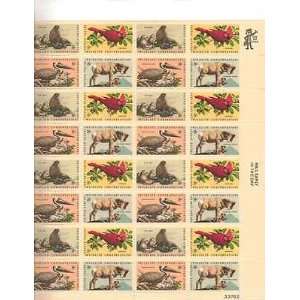 Wildlife Conservation Issue Sheet of 32 x 8 Cent US Postage Stamps 
