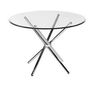  Bellini Modern Round Glass Dining Table 633