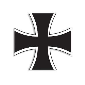    (Black and White) German Iron Cross Sticker 