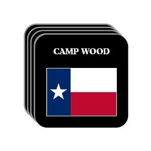 US State Flag   CAMP WOOD, Texas (TX) Set of 4 Mini Mousepad Coasters