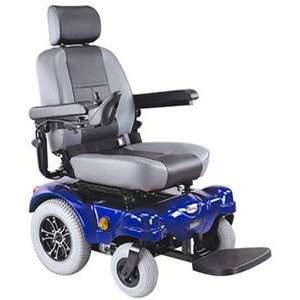  Heavy Duty Rear Wheel Drive Power Chair, Blue with White 
