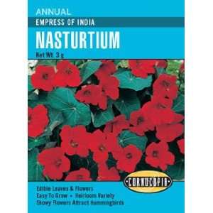  Nasturtium Empress of India Seeds Patio, Lawn & Garden