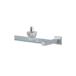  Valsan 67462ES Cubis Glass Shelf 21 Inch In Satin Nickel 