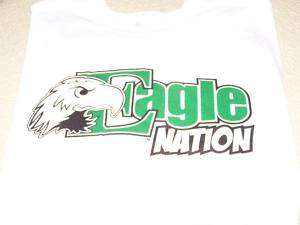 Eastern Michigan EAGLE NATION 07 Schedule Shirt LG New  