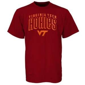  Virginia Tech Hokies Maroon Classic T shirt Sports 