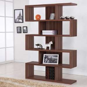 Enitial Lab Marcel Modern Walnut Bookcase/Display Stand   Walnut 