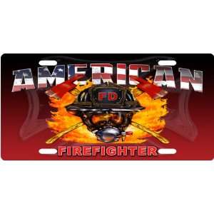  American Firefighter Custom License Plate Novelty Tag from 